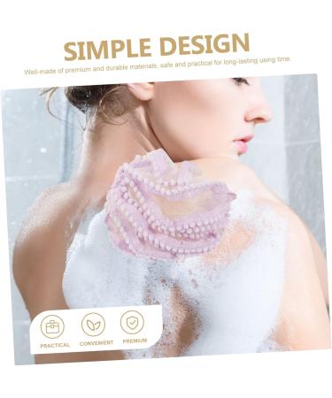 2pcs Flower Bath Ball & Loofah Set - Exfoliating Scrubber for Rich Foaming Bath | Travel-Friendly Body Cleanser - Buy Online on SooperMarket.com