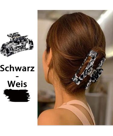 HAYHOI 4PCS Hair Claw Clips | Acrylic French Butterfly Jaw Clips Set | Leopard Print Hair Accessories for Women & Girls - Buy Online on SooperMarket.com