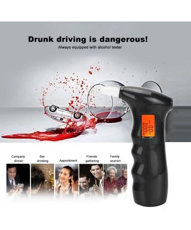 Breathalyzer Professional-Grade Accuracy Breath Alcohol Tester with LCD Digital Display Portable Alcohol Analyzer Detector for Home Party Personal Use - Buy Online on SooperMarket.com