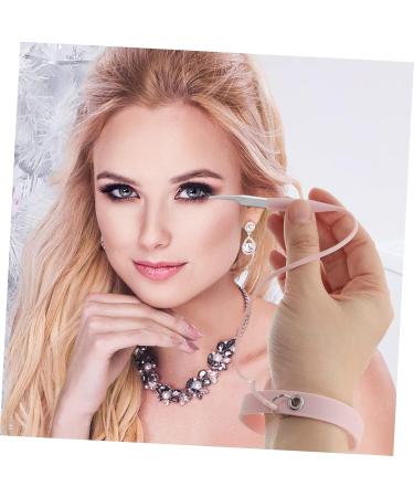 Mikinona Tweezers Silicone Bracelet Flexstrap Lash Tweezer Holder Lash Extension Tweezer Wrist Band Eyelash Tweezer Protector Lash Tweezers Quartz Stone Cuticle Remover Tweezers for Lashes - Buy Online on SooperMarket.com