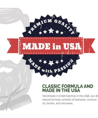 Lucky Franc's Unscented Mustache Wax - Strong Hold Men's Styling Wax - 2 Ounces - Buy Online on SooperMarket.com