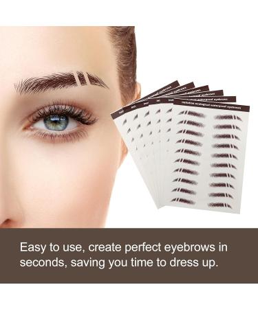 Baluue 48 Pcs Eyebrow Stickers Eyebrow Decals for Women Brow Shaper Instant Transfer Eyebrows Hair Soy Ink - Buy Online on SooperMarket.com