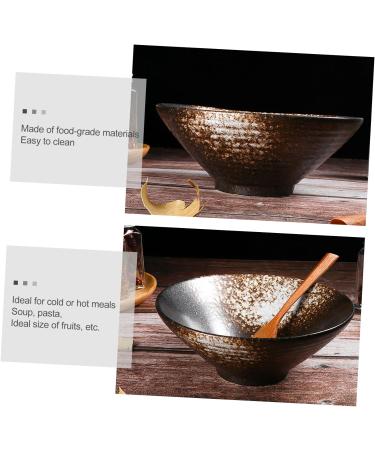 Zerodeko 2pcs Ramen Bowl Japanese Noodles Spaghetti Container Japanese Soup Bowl Bowls Chinese Bowl Japanese Noodle Bowl Food Serving Bowl Food Containers Soup Mug Ceramics 20X8CMx2pcs Whitex2pcs - Buy Online on SooperMarket.com
