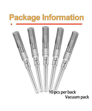 TONBAO 16G Disposable Catheter Piercing Needles - Pack of 10 | Hollow IV Catheter for Ear Nose Piercing - Buy Online on SooperMarket.com