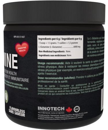 L-Glutamine Powder Unflavoured 350 g - Buy Online on SooperMarket.com