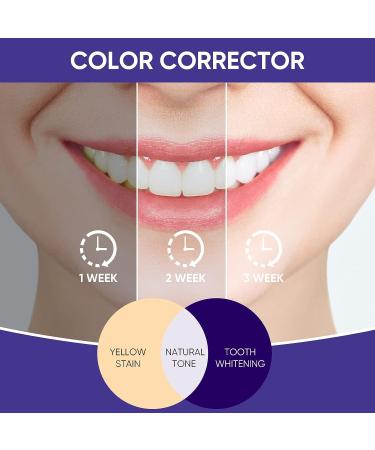 Purple Teeth Whitening Toothpaste for Adults - Stain Removal & Colour Corrector - Gentle Formula - 30ml - Buy Online on SooperMarket.com