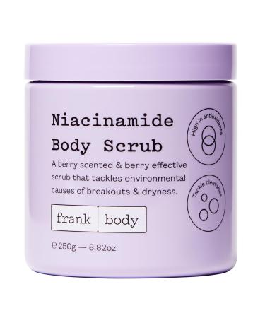 Frank Body Niacinamide Body Scrub | Vegan Cruelty Free Gentle Exfoliating Body Scrub | Helps to Fight Breakouts and Dryness with Niacinamide Superfood Berry Extracts & Green Tea | 8.82 oz / 250 g