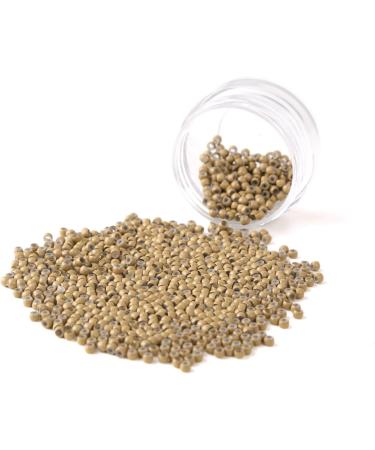 1000pcs Light Brown Vlasy Silicone Lined Nano Rings Beads for Nano Tip Hair Extensions - Micro Nano Beads for Seamless Application | Pack of 1 - Buy Online on SooperMarket.com