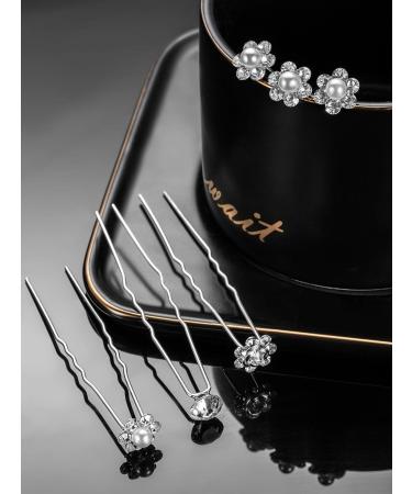40 Pack Rhinestone Bridal Wedding Hair Pins - Elegant Hair Accessories for Women and Girls (Style B) - Buy Online on SooperMarket.com