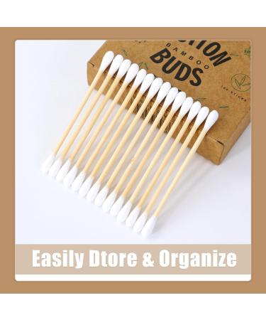 Sularpek Cotton Buds 100 Pcs - Bamboo Cotton Swabs for Ear & Makeup Cleaning - Buy Online on SooperMarket.com