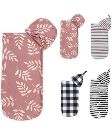 iFCOW Newborn Baby Sleeping Bag 2pcs Baby Sleeping Bag with Hat Infant Newborn Wrap Swaddle Sack Medium Red - Buy Online on SooperMarket.com