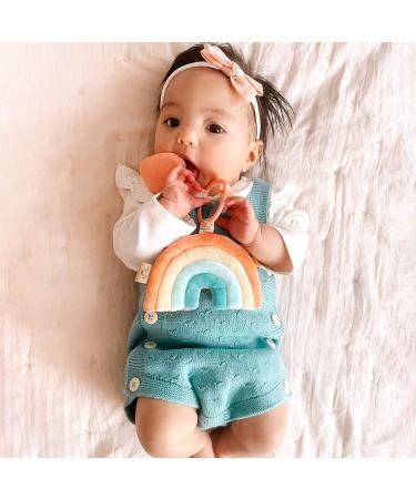 Itzy Ritzy Macy the Rainbow Plush Pal & Silicone Teether for 0+ Months - Soft & Safe Baby Toy - Buy Online on SooperMarket.com