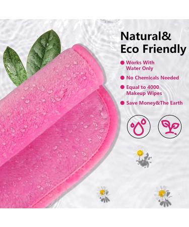 Orighty Makeup Remover Cloths 4-Pack - Reusable Microfiber Facial Cleansing Cloths for Instantly Removing Dirt, Makeup & Waterproof Mascara - 15.5 x 7.5 in - Blue/Purple/Black/Pink - 4 Count - Buy Online on SooperMarket.com