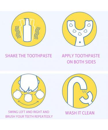 BfnzBdnz Kids Toothbrushes U- Shaped Toothbrush Soft Silicone Brush Head Toothbrush Oral Teeth Cleaning Toothbrush for Children's Soft Toothbrush 360 Silicone U-Shaped Toothbrush Toddlers Pink Pink-m - Buy Online on SooperMarket.com