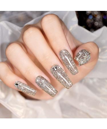 RARJSM Reflective Glitter Gel Polish - Sparkly Nude Brown for Winter Nail Art | 7.5ML UV LED Manicure - Buy Online on SooperMarket.com