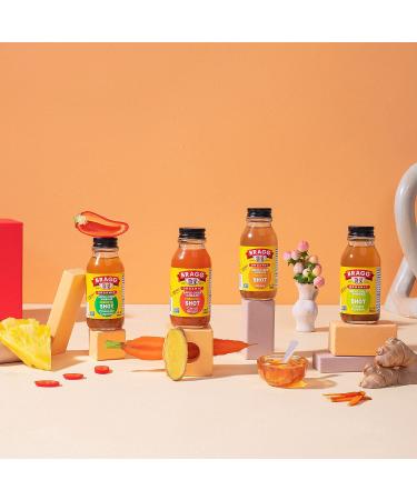 Bragg Organic Apple Cider Vinegar Shot - Carrot Ginger, 2 Oz (Pack of 4) - USDA Certified - Buy Online on SooperMarket.com