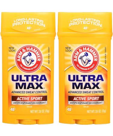 ARM & HAMMER ULTRAMAX Anti-Perspirant Deodorant Active Sport 2.60 oz - Pack of 2 - Buy Online on SooperMarket.com