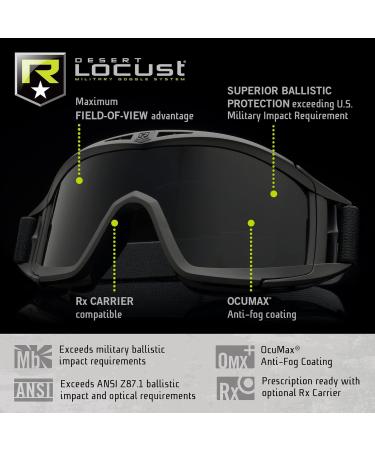 Buy Revision Military Desert Locust Goggles - Basic Transparent/Leaf Green | International Shipping Available - Buy Online on SooperMarket.com