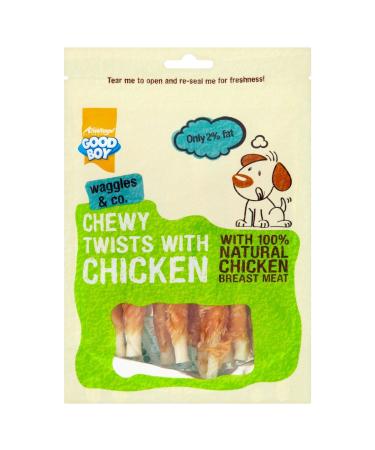 Good Boy Waggles and Co Chewy Twists with Chicken 90g (Case of 10)