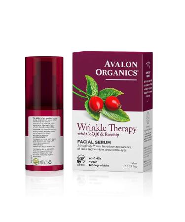 Avalon Organics Wrinkle Therapy Serum with CoQ10 & Rosehip 0.55 Oz - Buy Online on SooperMarket.com