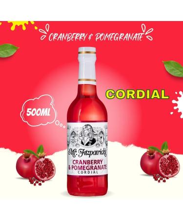 Mr Fitzpatricks Cordial Pick N Mix - Choose From Bottle with 12 Flavours - Sarsaparilla Strawberry & Kiwi Sour Cherry Grape & Hibiscus Blackcurrant & Liquorice and Many more - Pack of 2 x 500ml 500 ml (Pack of 2) - Buy Online on SooperMarket.com