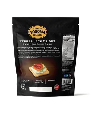 Sonoma Creamery Cheese Crisps Pepper Jack 10 Oz - High Protein, Low Carb, Gluten Free, Keto-Friendly Snack - Buy Online on SooperMarket.com