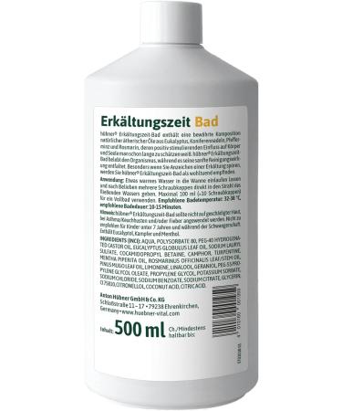 H bner Tannenblut Bathroom Liquid with Essential Oils - Soothing for Airways & Muscle Tension Relief | 500ml - International Shipping Available - Buy Online on SooperMarket.com