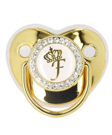 Letter F Shape Pacifier - Stylish Silicone Baby Pacifier with Chain Clip for Home & Travel - International Shipping Available - Buy Online on SooperMarket.com