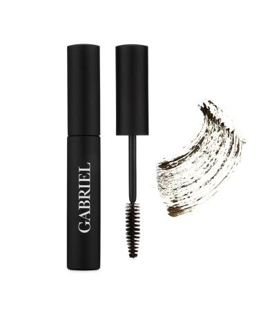 Gabriel Cosmetics Mascara (Black Brown)  Natural  Paraben Free  Vegan  Gluten free  Cruelty free  No GMO  Voluminous full lashes  Non flaky  Water resistant  0.25 Fl Oz