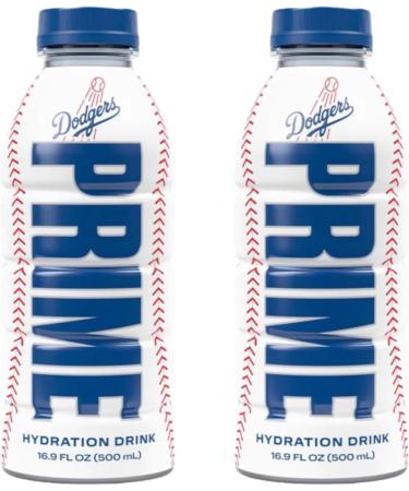 PRIME Hydration Sports Drink by Logan Paul & KSI - 2 x Los Angeles (LA) Dodgers + 2 x Glowberry - 500ml Bottle - Buy Online on SooperMarket.com