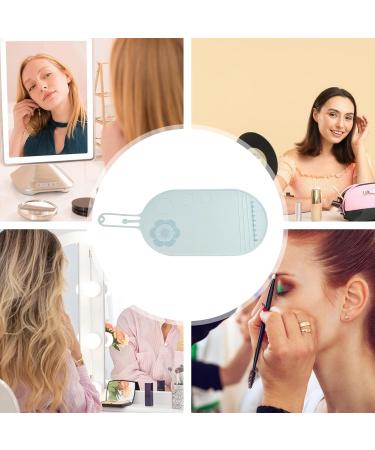Veeteah Silicone Makeup Pad | Silicone Cleanser for Cosmetic Brushes - Portable Cosmetic Cleaning Pads Scrubber Mat Pad for Foundation & Lip Brush blue - Buy Online on SooperMarket.com