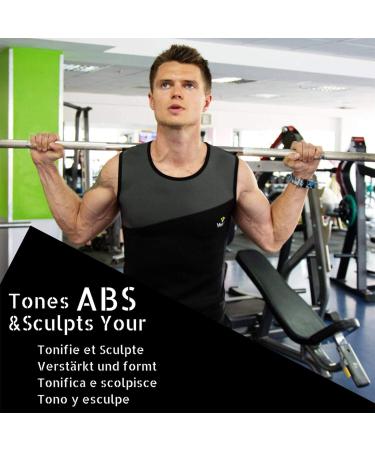 Veofit Men's Sweat Shirt - Neoprene Sauna Vest for Quick Weight Loss | Sizes S-XXXL | Includes Fitness Instructions & Carrying Bag - Buy Online on SooperMarket.com