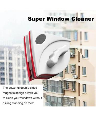 Window Cleaner Double-Sided Window Cleaning Tool with Strong Magnets for High-Rise Homes Offices Schools Apartments Dorms Hotels For doublelayer glas red - Buy Online on SooperMarket.com
