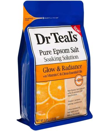 Dr. Teal's Pure Epsom Salt Bath Soaking Solution Gift Set - Lavender & Citrus Essential Oils - 6 lbs Total - Treat Sore Muscles - Home Spa Experience - Buy Online on SooperMarket.com