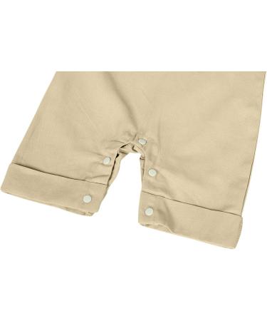 AmzBarley Baby Boys Gentlemans Tuxedo Romper Suit | Khaki 104 | 12-18 Months - Buy Online on SooperMarket.com