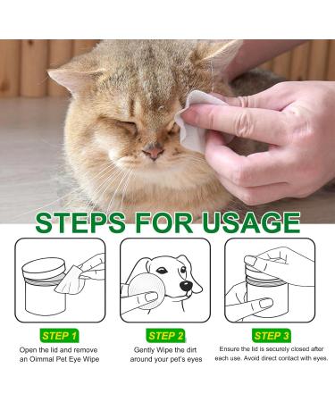 150 Pre-Soaked Cotton Pads for Dogs & Cats | Tear Stain Remover Towels | Eye Dirt & Infection Prevention - Buy Online on SooperMarket.com