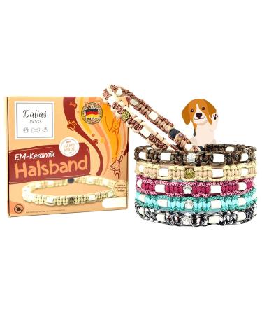 EM ceramic collar for dogs & cats - made to measure EM band original US paracord (61-70 cm black-white) 61-70 cm black-white