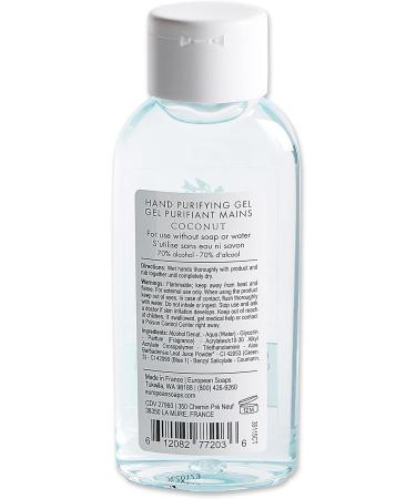 Pre de Provence Advanced Alcohol Based Hand Sanitizer Gel - 3.4oz Coconut - Moisturizing and Softening Formula - Buy Online on SooperMarket.com
