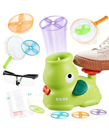 Flying saucer toy set flying slice launcher toy disc shooter toys flying disc catapult flying sauce toys children & family elefant
