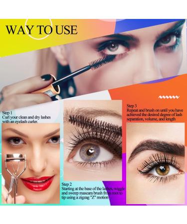 2Pcs Judy Doll Mascara Ksndurn Metal Mascara 3D Curling Eyelash Iron Mascara Eyelash Curler - Water Proof Smudge Proof Long Lasting (Brown) - Buy Online on SooperMarket.com