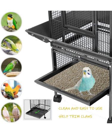 Gravel Bird Cage Liner Paper | Sea Sand Bedding for Hard-Billed Birds | Safe, Clean, Easy | 10 x 16 - Buy Online on SooperMarket.com