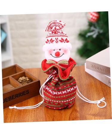 KOMBIUDA 1pc Snowman Storage Candy Bag Bags Kids Ornament Hanging Knitted Portable Christmas Adorable 1 count (Pack of 1) As Shown - Buy Online on SooperMarket.com