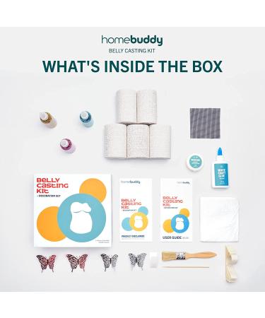 HomeBuddy Belly Cast Kit - DIY Pregnancy Casting for Expecting Moms | Unique Keepsake Gift with Decorating and Painting Kit - Buy Online on SooperMarket.com