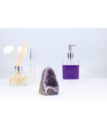 Deep Purple Amethyst Cluster (250-350g) - Polished Geode Quartz Crystal for Spiritual Healing and Home Decor - Buy Online on SooperMarket.com