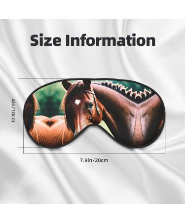 SSIMOO Two Horses Soft Sleep Eye Mask - Breathable Travel Eye Patch for Women Perfect for Relaxation Black - Buy Online on SooperMarket.com