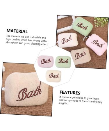 Angoily 12 Pcs Embroidered Bath Towels & Exfoliating Scrubbers - Soft Loofah & Toddler Bath Sponge for Gentle Skin Care - Buy Online on SooperMarket.com