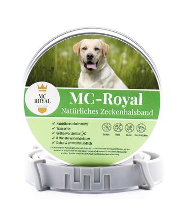MC -Royal tick collar for dogs - effective protection against vermin - waterproof and adjustable - up to 8 months of tick protection with 100% natural ingredients