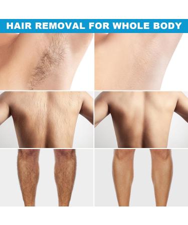 Hair Removal Cream Charmonic Intimate/Private Area Hair Remover for Men Fast & Painless Hair Removal for Underarm Chest Back Legs and Arms Depilatory Cream for Unwanted Coarse Body Hair (Black 2 pcs) - Buy Online on SooperMarket.com