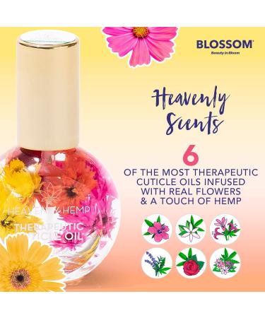 Blossom Heavenly Hemp Spring Bouquet Cuticle Oil - 0.42 fl oz - Moisturizing, Strengthening, Made in USA - Buy Online on SooperMarket.com