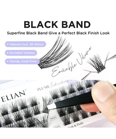 BEYELIAN DIY Eyelash Extension Cluster Lashes - Style3 0.07 12mm Black Band - Reusable False Eyelashes for Natural Look - 48 Lash Clusters - Buy Online on SooperMarket.com